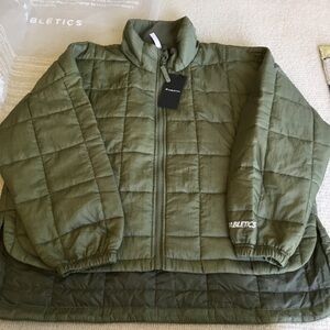 Fabletics Sage Green Puffer Jacket